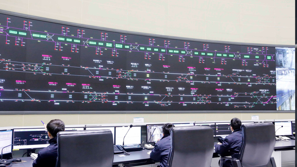 Industrial switch configuration for subway lines