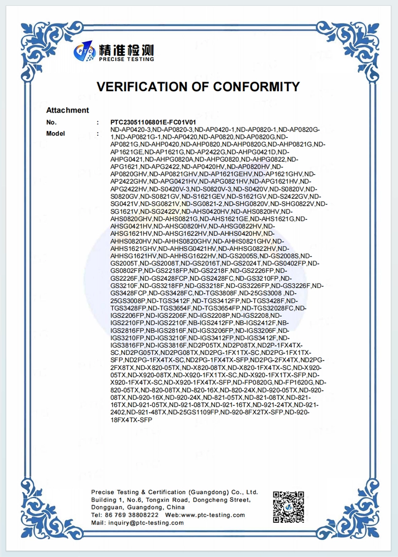 FC SDoC's Compliance Information Statement