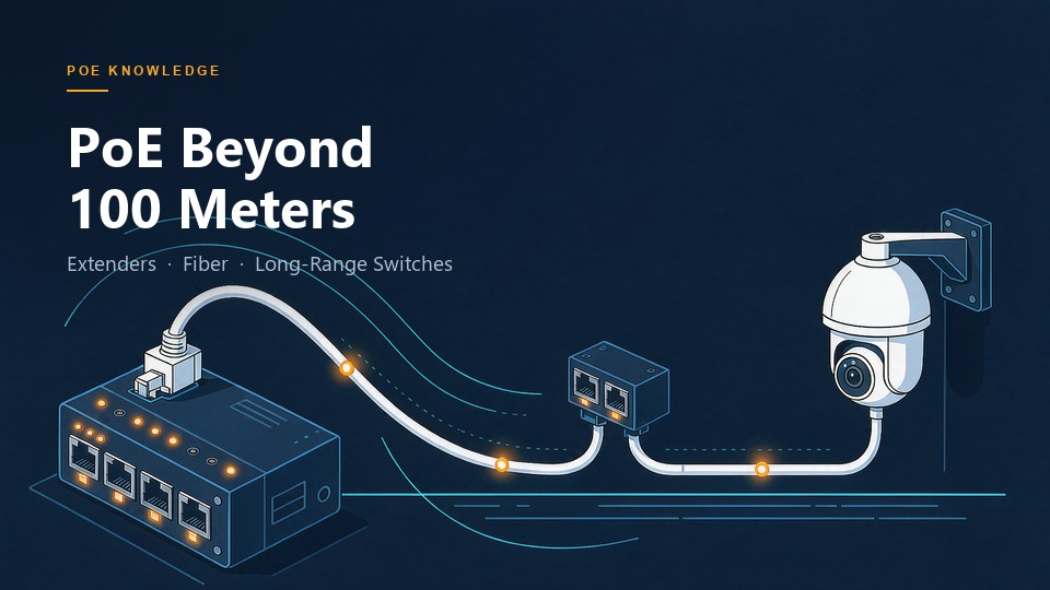 PoE Beyond 100 Meters: Extenders, Fiber, and Long-Range Switches Compared